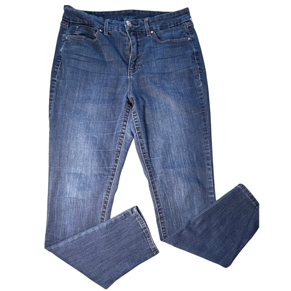 Seven7 Womens Skinny Jeans Dark Wash Stretch Denim Size 14 RN109890
